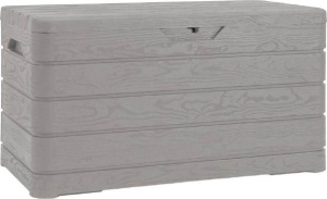 Уличный пластиковый сундук Toomax DOLOMITI 410л с текстурой под дерево