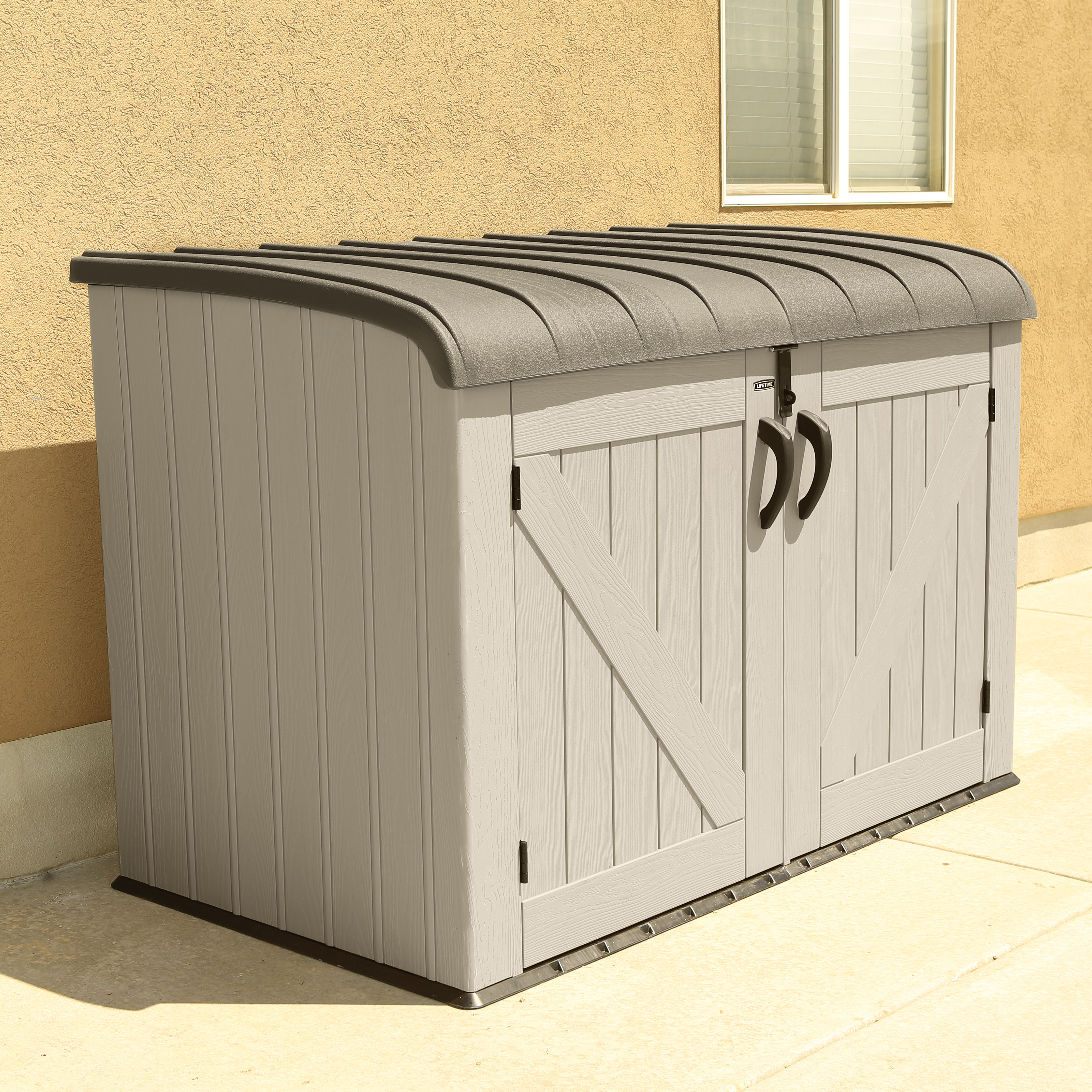 Life Time WoodLook 60170 Ящик-шкаф для хранения 3х6, бежевый 2400л.