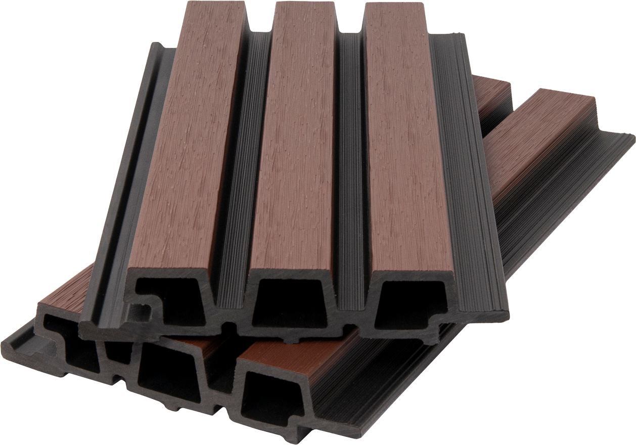 Фасадная панель брусковая двухцветная (33*165/138*3600 мм) 3D, CO-EXTRUSION, коллекция NUSADUA, толщина ПВХ - 0,7 мм