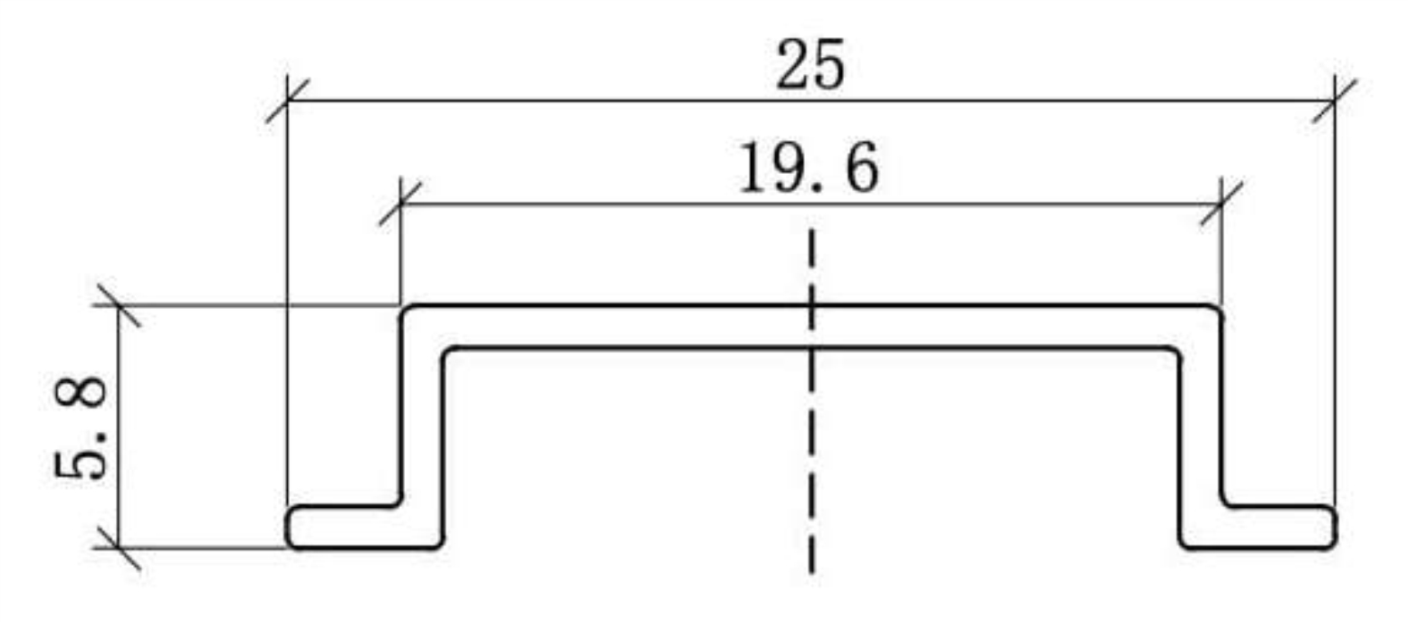 Заглушка торцевая для столба заборного (5,8x25x1900 мм) коллекция JIMBARAN