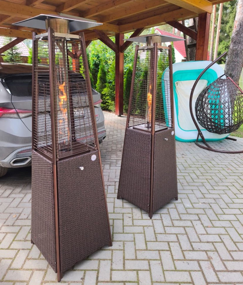 Уличный газовый обогреватель WWT 13I ROTANG Brown mini 1.8m