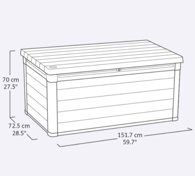 Сундук садовый Keter Кортина (Cortina box 570L) 570л