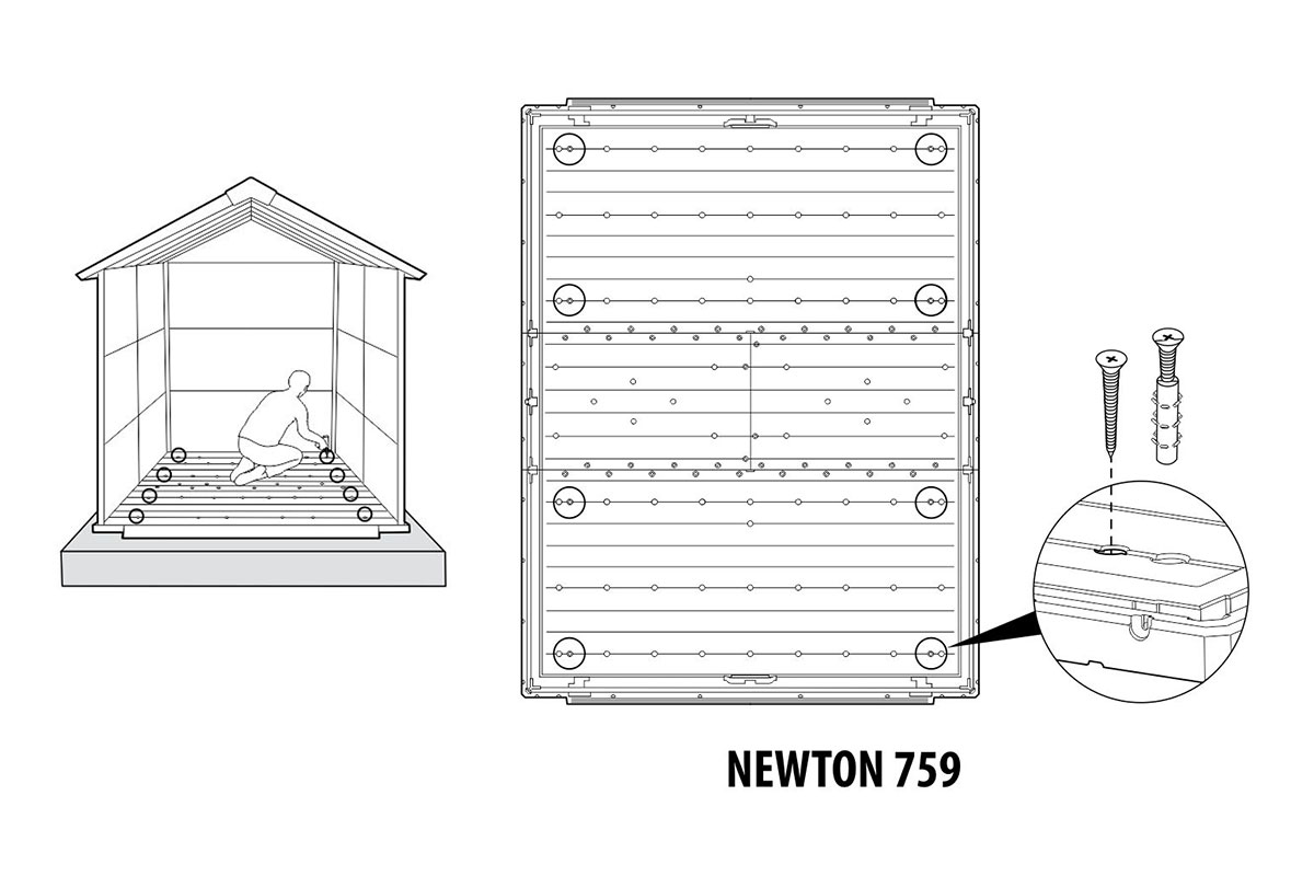Сарай для хранения NEWTON 759