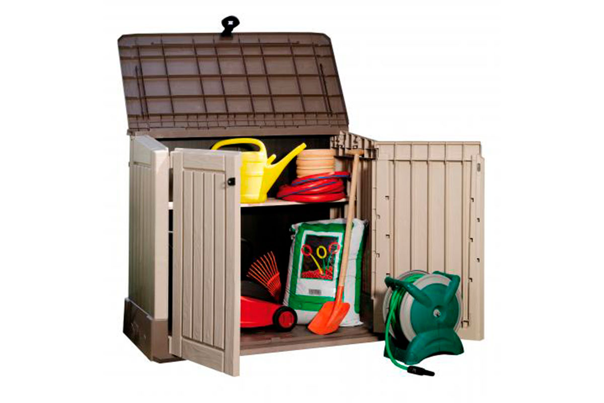 Ящик Keter STORE IT OUT MIDI (Woodland 30), 845 л, бежево-коричневый