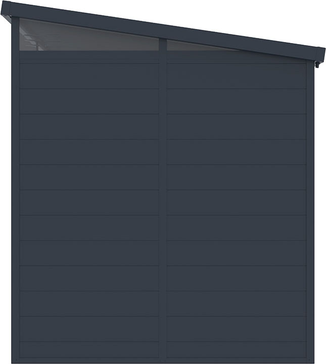 Пластиковый сарай (хозблок) Black Fox ARTISAN 4.5 м² премиум класса (2.38 x 1.91 м) с односкатной крышей для дачи или загородного дома